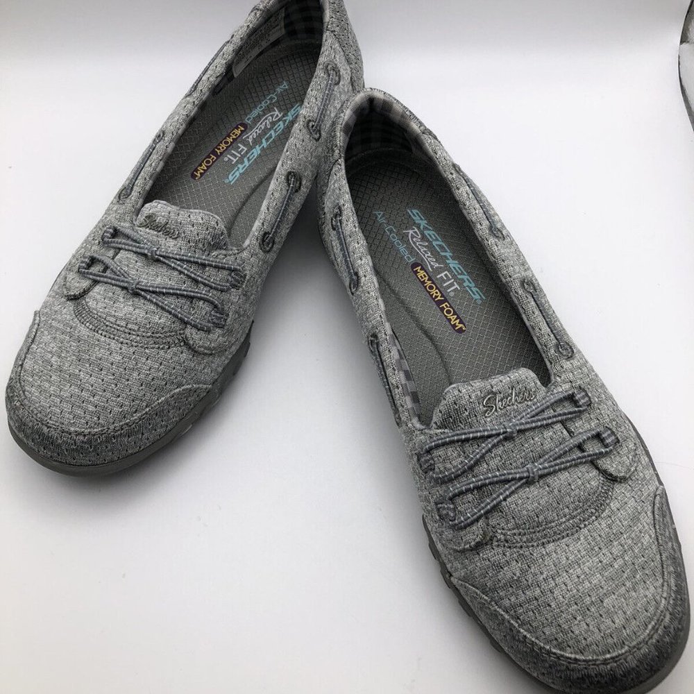 Skechers Relaxed Fit Air-Cooled Memory Foam Breath Easy Shoes Size 6.5
